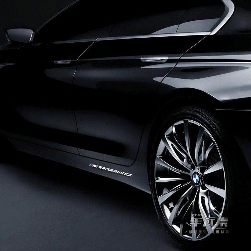 2pcs M Power M Performance Car Body Sticker For BMW E30 E36 E39 E46 E60 E61 E64 E70 E71 E85 E87 E90 E83 F10 F20 F30 E80 M3 M5