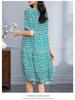 Mid-Length Silk Dress with Polka Dot Print