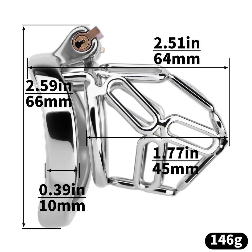 Small Penis Lock Male Steel Cock Cage Chastity Device Penis Ring Erotic Metal Bondage Husband Loyalty Sex Toys For Men Gay 18+