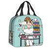 Bolsa de Almuerzo Térmica Aislada Personalizada Enfermera En Apuros Doctor Enfermera Salud Médica para Mujeres Refrigerador Portátil Fiambrera Térmica Escuela