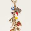 Star Turkish Evil Eye Pendant Beaded Tassel Key Chain Letter Beaded Keychain  Earphone Case