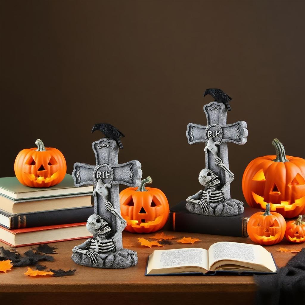 Horror  Tombstone Ornament Ornament Tombstone Courtyard  Outdoor  Garden Decoration