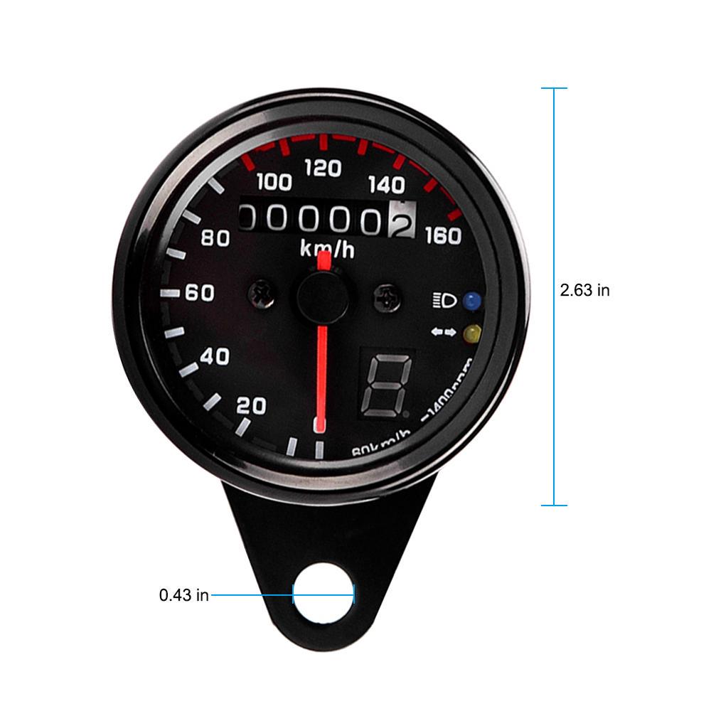 DC 12V LED Motorcycle Universal Backlight Tachometer Electronic Tach Meter Gauge DC 12V LED Motorcycle Universal Backlight Tachometer Electronic Tach Meter Gauge