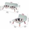 Gamelle Antidérapante pour Chien sur Pied Surélevée pour Animaux de Compagnie Gamelle Chat Cœur Utilisation Intérieure