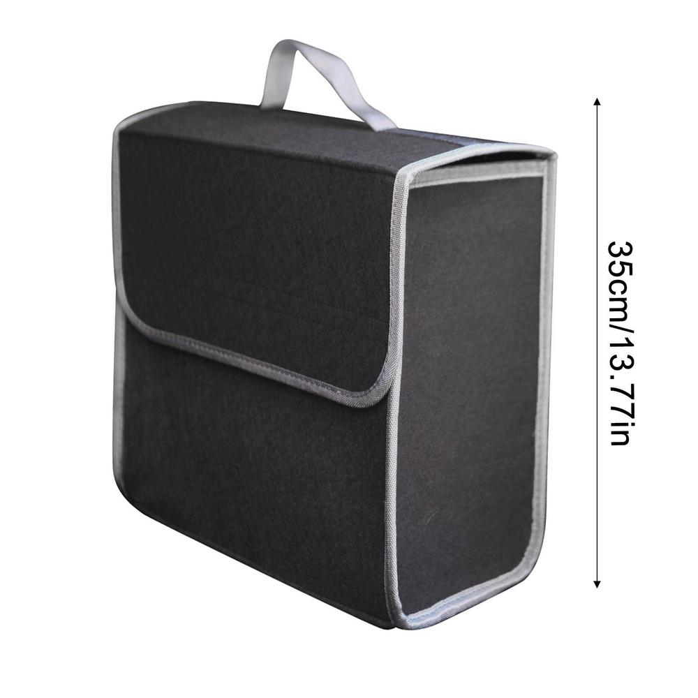 

Автомобильный органайзер для багажника Органайзер для хранения в багажнике автомобиля для продуктов Органайзер для хранения в автомобиле Многофункциональный износостойкий для инструментов чёрный