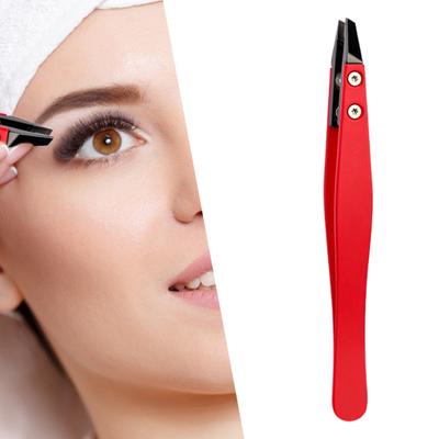 Yousheng Augenbrauenpinzette Kompakte Größe Wiederverwendbar Hochpräzise Rostfrei Schräge Spitze Design Edelstahl Augenbrauenklemme Haarentfernungs-Pinzette Make-up Werkzeug