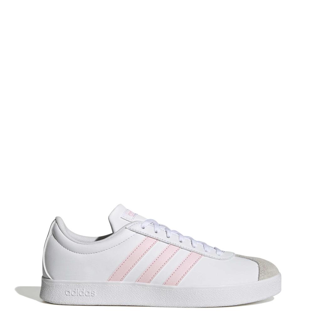Adidas Court Base VL Sneakers NLF53 Footwear One Size Women's White/Clear Pink/Grey (ID3717) 24.5cm