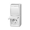 Multiple Socket Outlet - Busch-Jaeger - 20-02 EWN-54 - 250 V - 16 A - IP44 - White