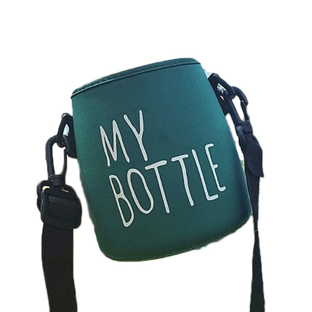 With Strap Vacuum Cup Sleeve Water Bottle Case Cup Sleeve  Outdoor Sport Camping Accessories
