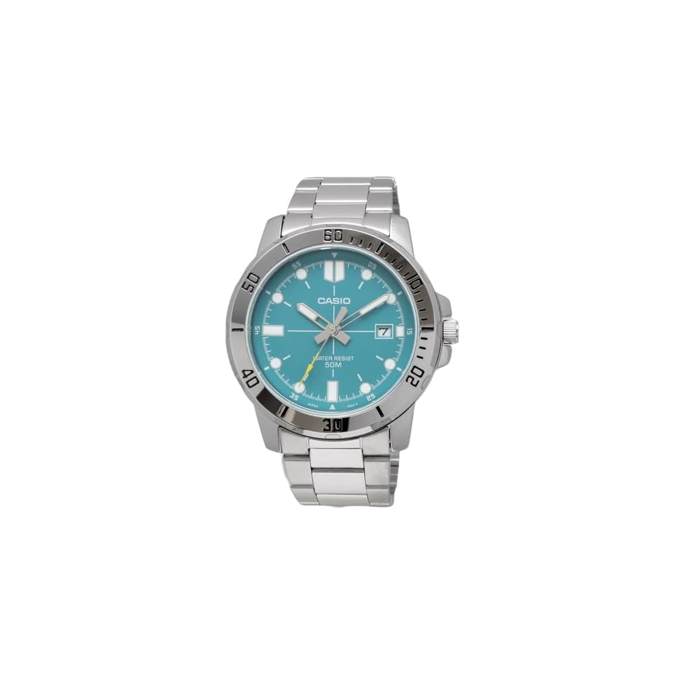 Casio Standard Analog Quartz Men's Watch MTP-VD01D-3E2V Metal Band Blue Green Overseas Model