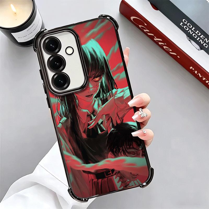 Anime Character Yoru War CSM Plating Phone Case For Samsung A17 A07 A37 A57 A16 A56 A15 A55 A14 A54 A13 A53 A26 A36 A25 A35 A24