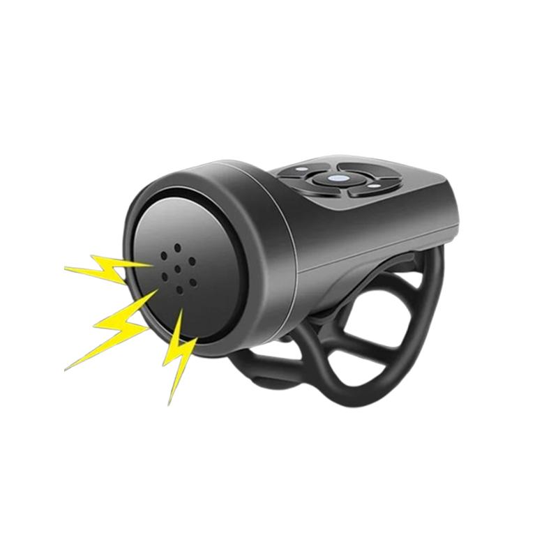 

Электрический звонок для велосипеда, звуковой сигнал для зарядки через USB, предупреждающее защитное кольцо для горного велосипеда, водонепроницаемый звонок, аксессуары для велоспорта чёрный