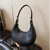 Light Luxury High-End Portable Capacity Shoulder Bag Trendy Women's Crossbody Handbag Half-Moon Bag Fashion
