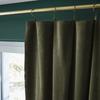 Rideau ajustable + 8 anneaux pince "César" 140 x 270 cm Velours de Coton - César Thym