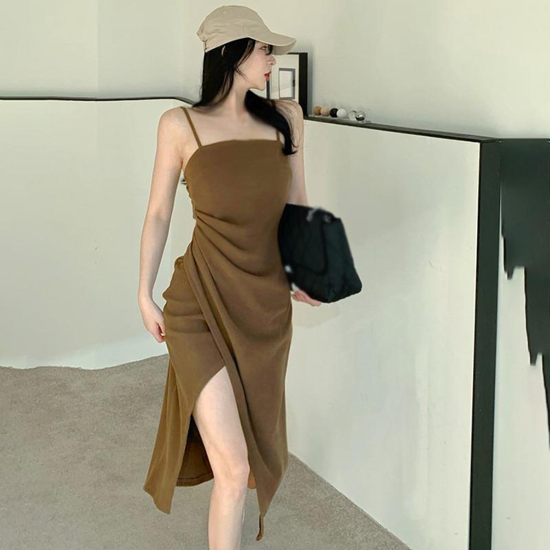 

Женское платье без рукавов, элегантная простая женская одежда, уютная мягкая уличная одежда в стиле ампир