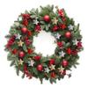6/30PCS Pentagram Christmas Hanging Pendant Silver Gold Glitter Star Xmas Tree Ornament Festive Wedding Party Home Decoration