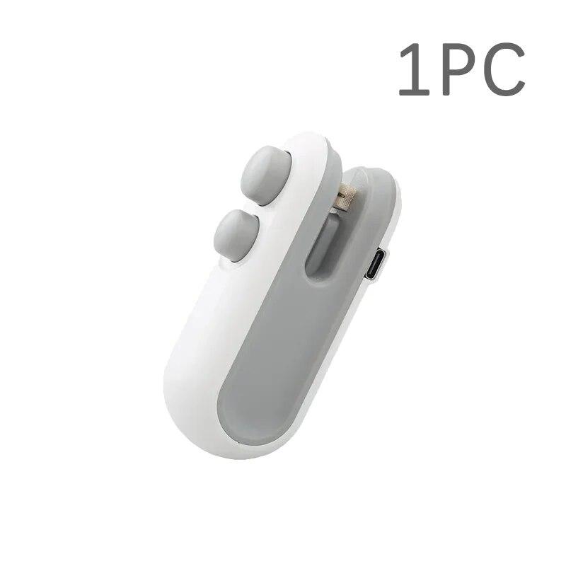 

Портативный мини-упаковщик 2 в 1, термоупаковщик для закусок, перезаряжаемый упаковщик для домашнего использования, вакуумный упаковщик, термоупаковщик для пластиковых пакетов для закусок