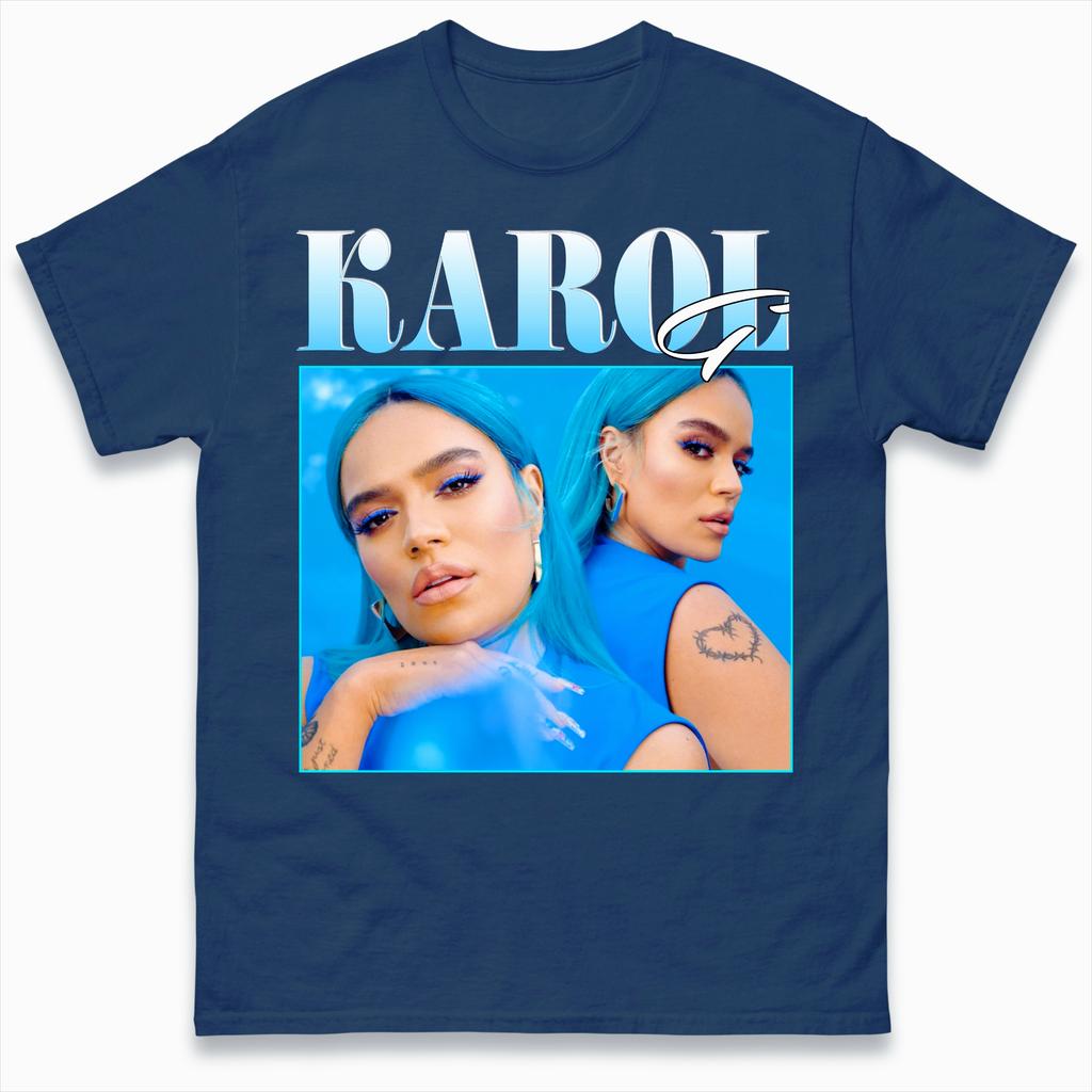 Karol G Collage Graphic TShirt Unisex Unisex Reggaeton Singer Fan Casual Short Sleeve Cotton Tops