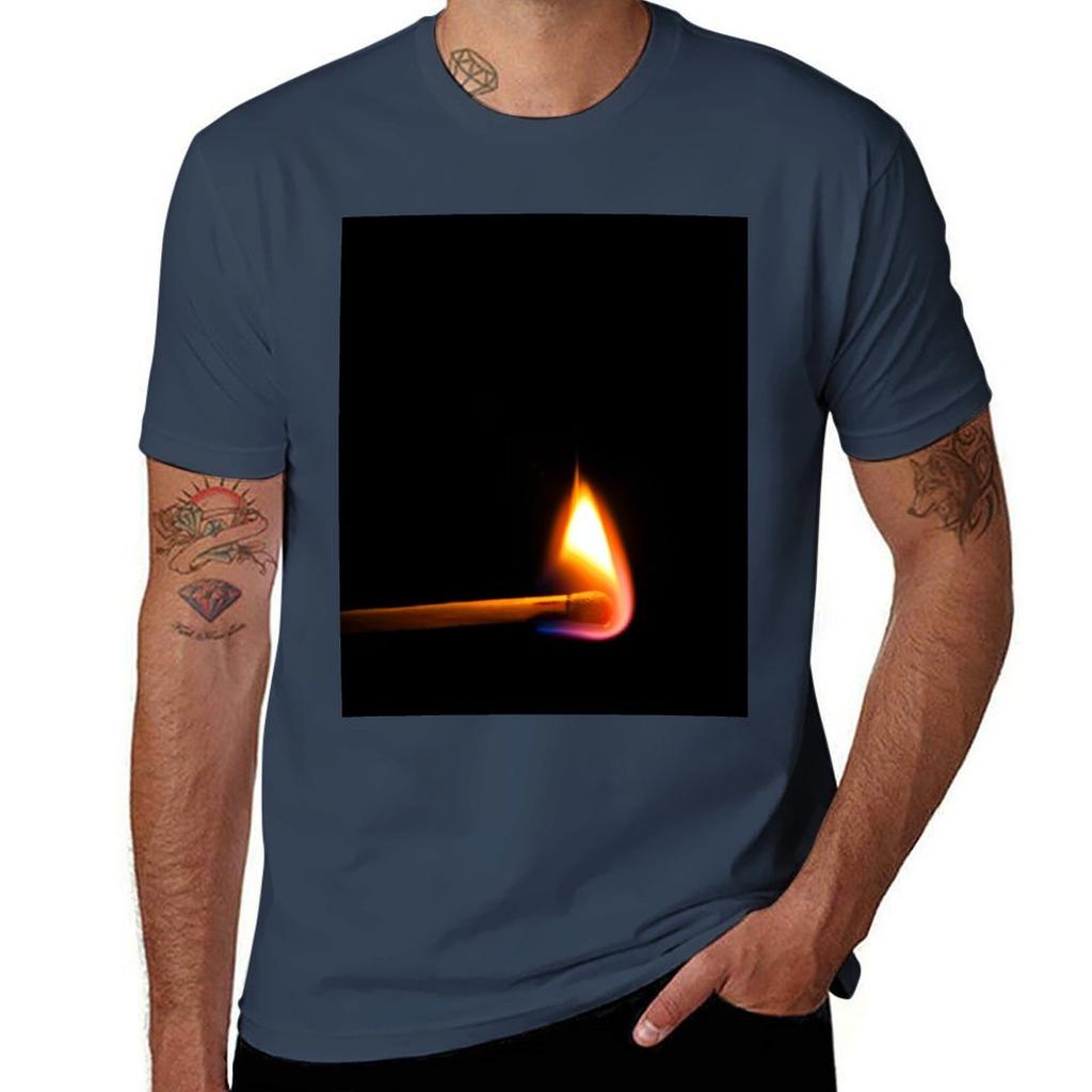 Bright Burning Match In Dark Tshirt Summer Holiday Tshirt