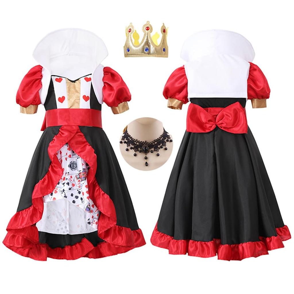 Toku und Yuu Herzkönigin Cosplay für Trumpfmagier Rot und Niedlich Kinder, Prinz, Hexe, Halloween, Land, Charakter, Junge, Krone, Weihnachten, Lustig,