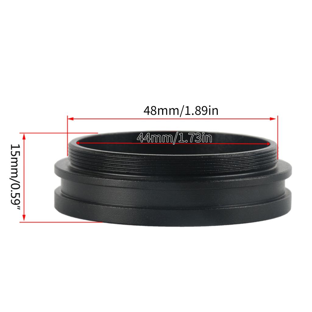 Aluminum 1X Barlow Lens for SM Series Stereo Microscopes 100mm Working Distance 48mm Dia Stereo Microscopes Accessories