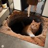 3D Katze Teppich Matte Teppich Heimdekoration Langer Flur Wohnzimmer Schlafzimmer Boden Dekoration Realistisches Haustier Tier Willkommensmatte