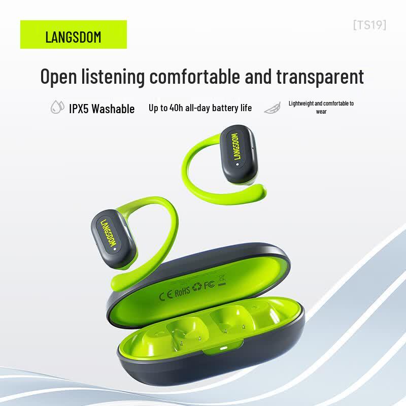 Lsndston TS19 Open-Ear Bone Conduction Sports Bluetooth Earbuds