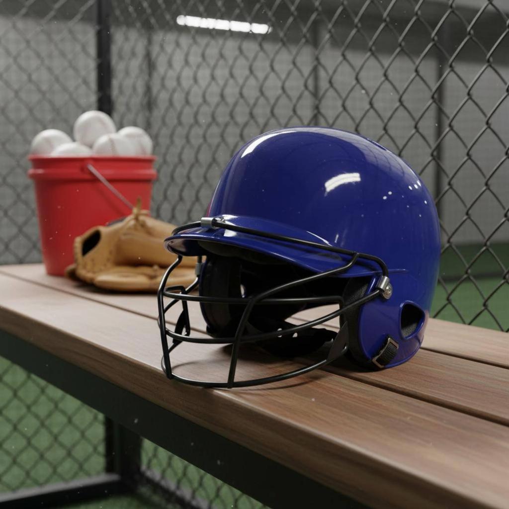 Children Baseball Guard Batting Helmet Secure Face Impact Resistant Head