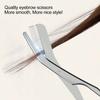 2Pcs Stainless High Quality Eyebrow Trimming Tool With Eyebrow Comb&Trimmer Eyebrow Scissors.Perfect Tools For Trimming