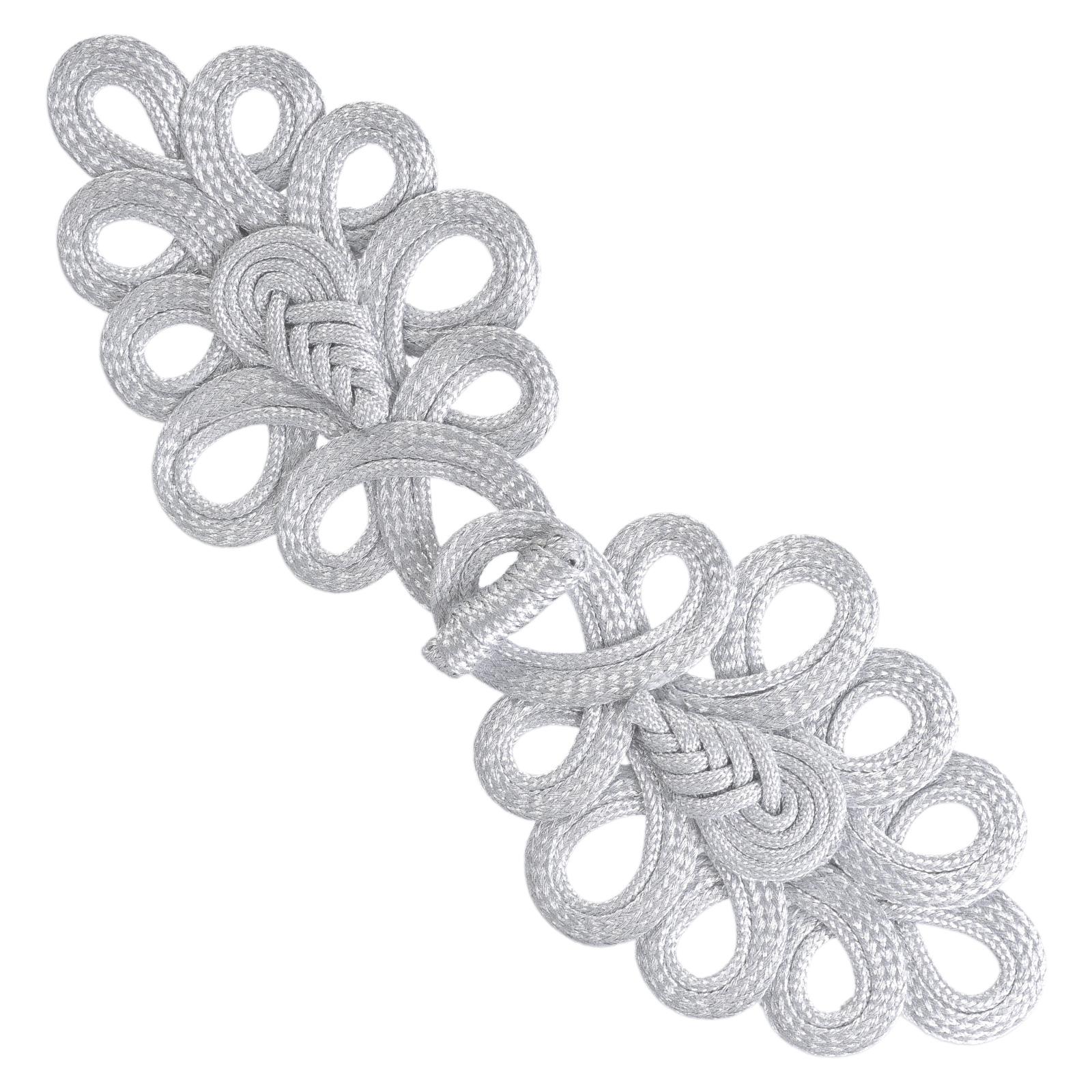 

Китайская застежка ципао, традиционный узел, застежка-пуговица «китайский узел», сделай сам, ручная работа, декоративный аксессуар для одежды серебряный