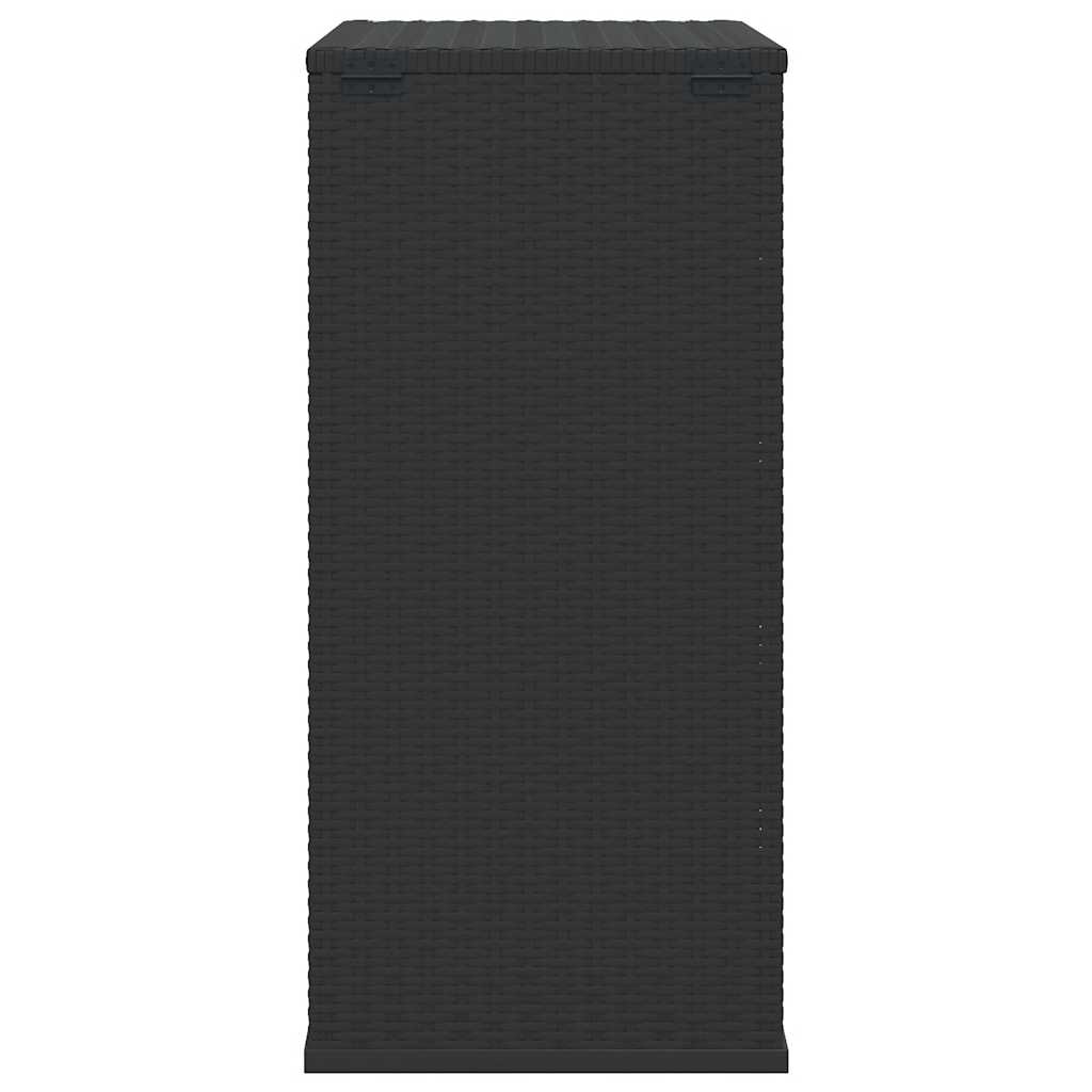 Vidaxl Skrzynia Na Poduszki Ogrodowe Rattan Pe 100X49X103,5 Cm, Czarna