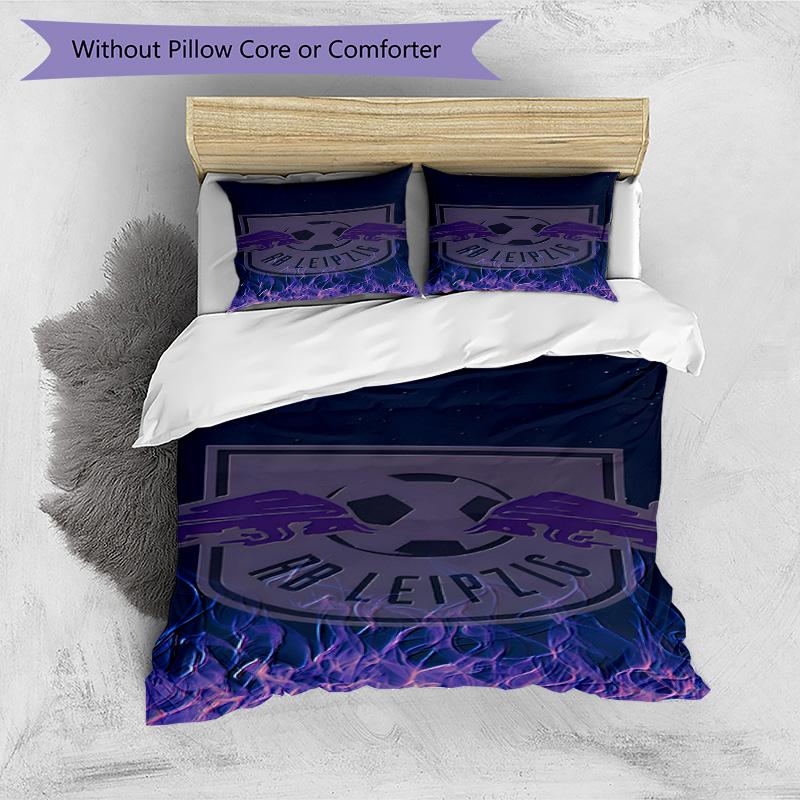 3pcs Duvet Cover Set (1*Duvet Cover + 2*Pillowcase, Without Core), RB Leipzig Print Bedding Set, Bedroom Decor, All‑Season, Birthday Gift