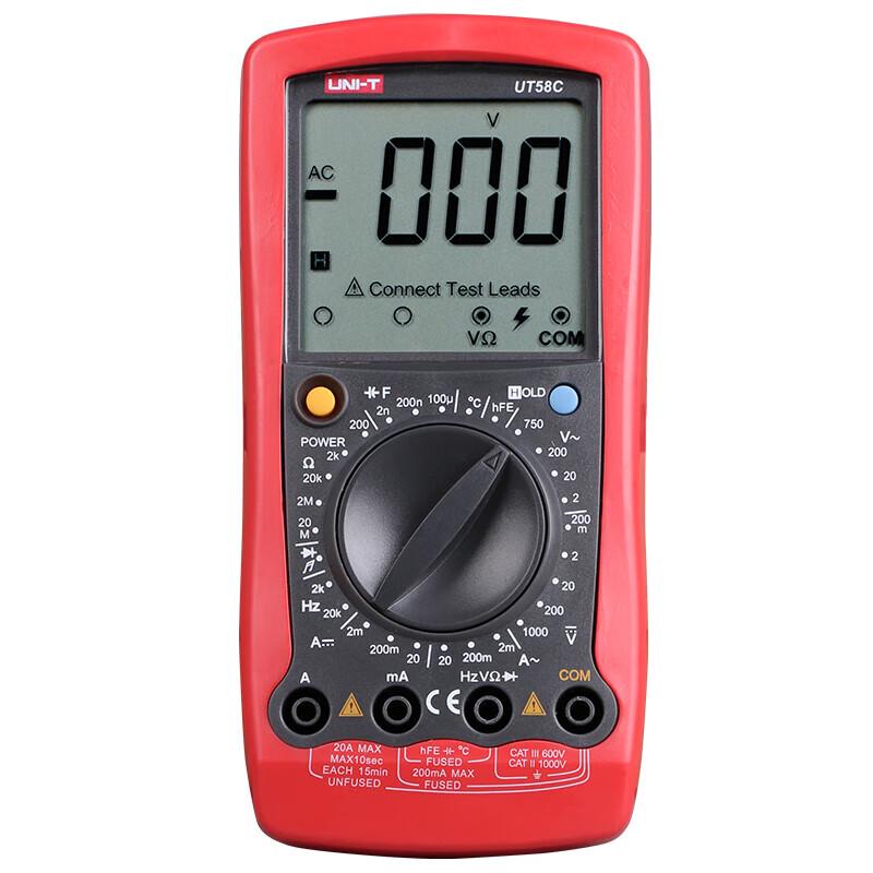 UNI-T UT58C Digitale Multimeter met Hoge Precisie (CN-versie)