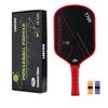 T700 Kohlefaser Pickleball Schläger 16mm Dünnes Profil Matt Raue Oberfläche Turnierbereit Enthält 2 Griffbänder Geschenkbox