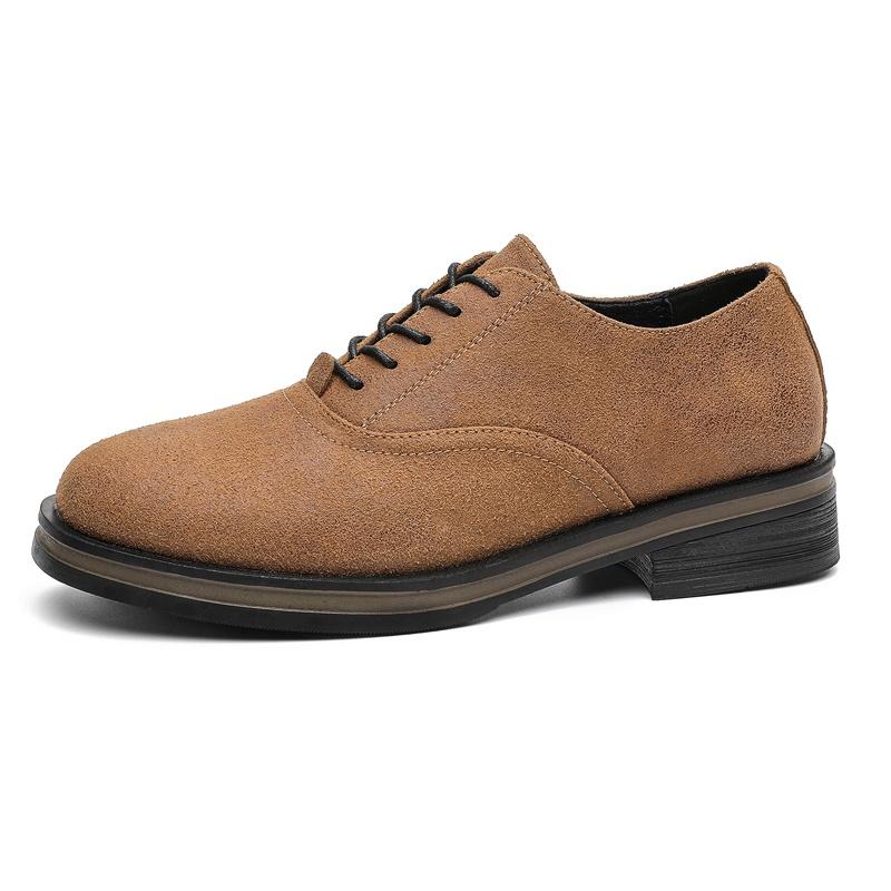Men Casual Leather Shoes Comfortable Non Slip Walking Footwear for Business Commuting Driving Travel and Daily Wear
