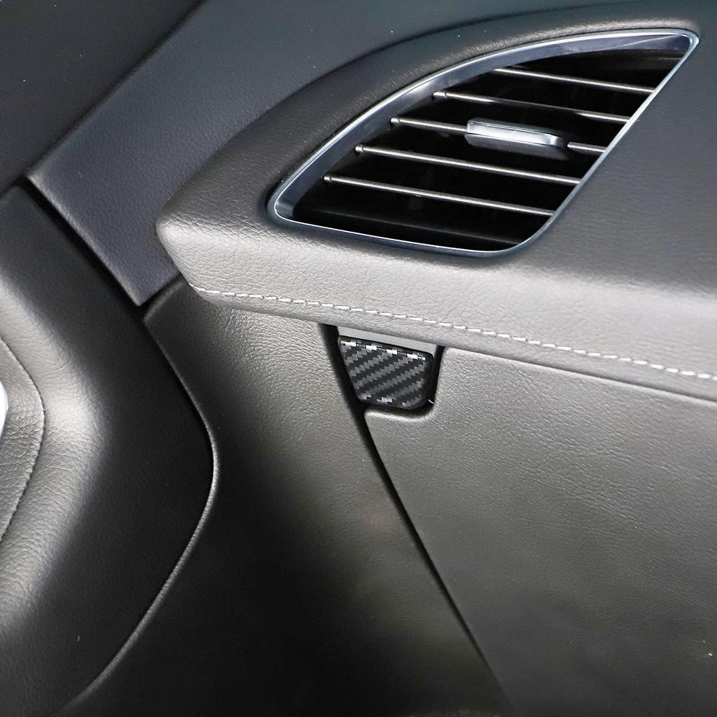 Korlot Carbon fiber osłona przełącznika klamki schowka na rękawiczki do Chevrolet Corvette C7 2014-2019