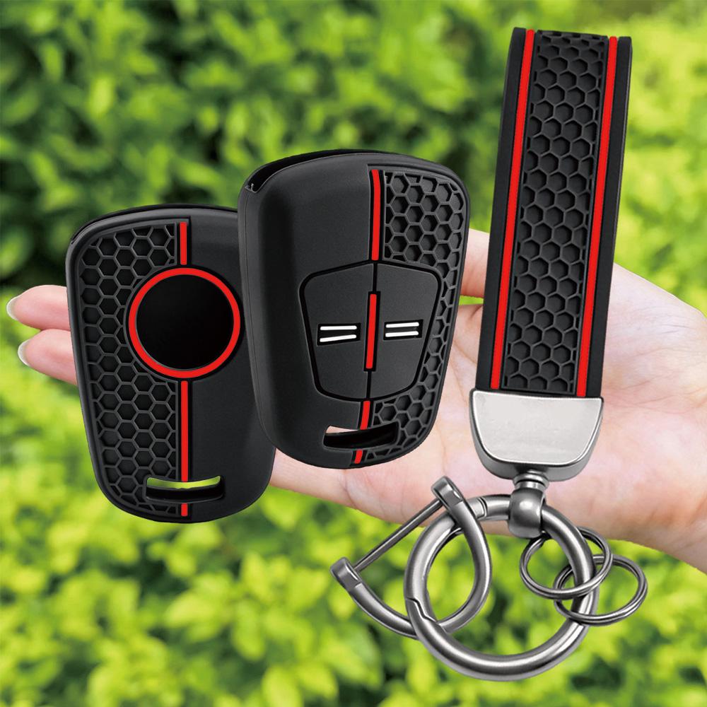Car Styling High-Quality Keychain Silicone Remote Car Key Case For Vauxhall Opel Corsa Agila Meriva 2 Buttons Key Protection