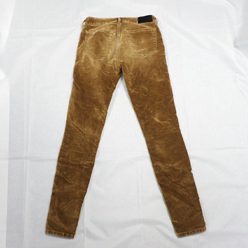 [Used] DIESEL 24 inch velvet brown skinny pants [b40-61]