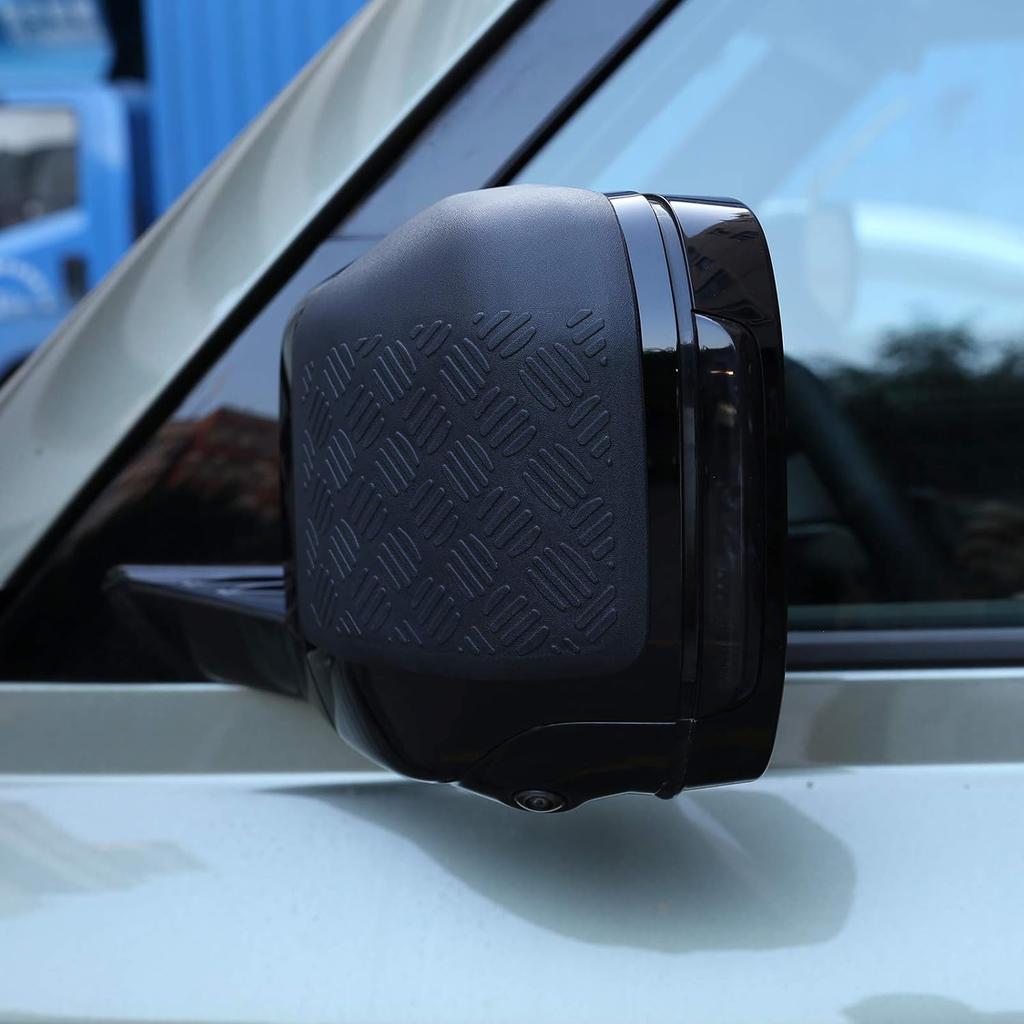 ABS Black Body Anti-scratch Protection Cover Trim Kit for Land Rover Defender 110 2020 Accessories (Rearview mirror)