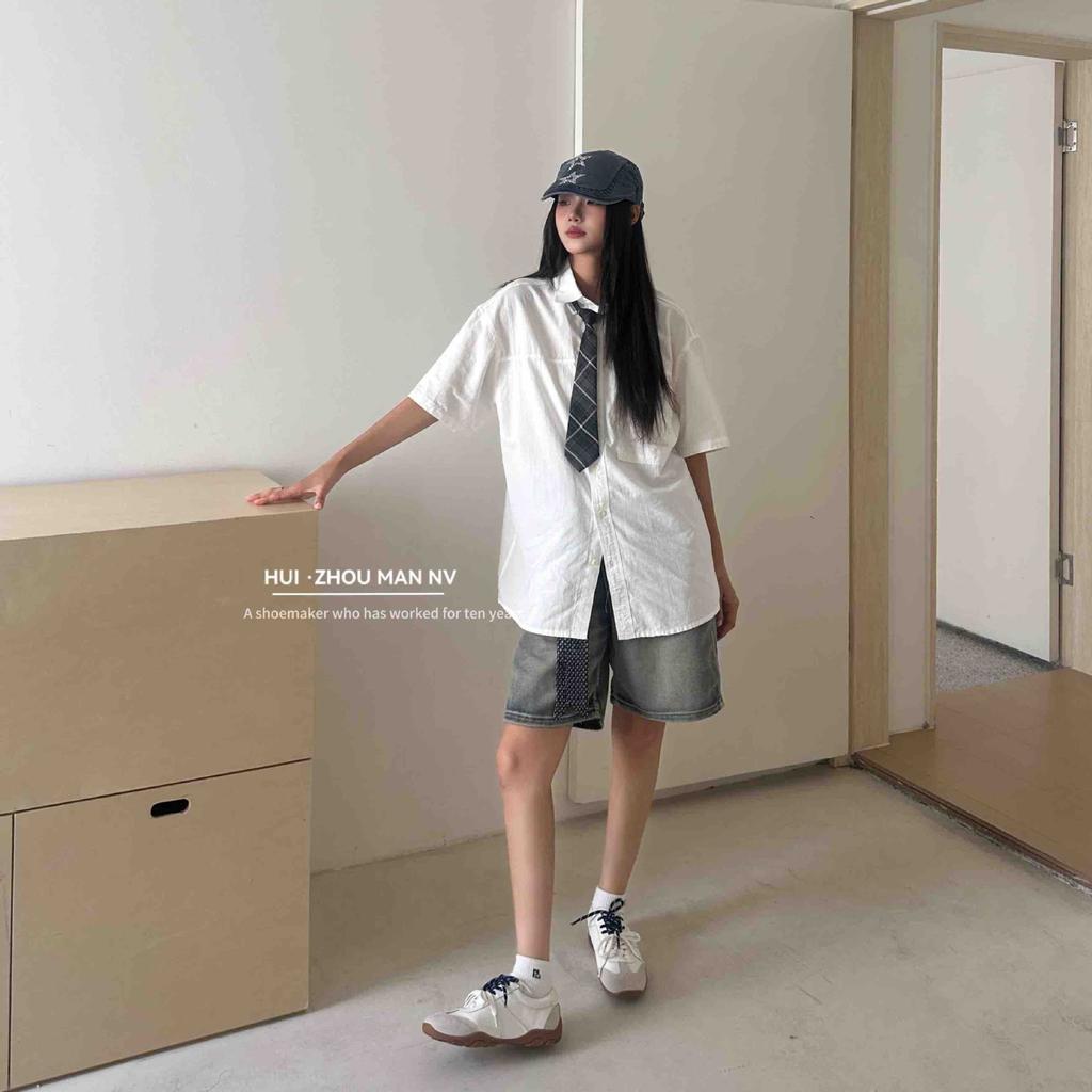 Spot~ Leather color matching little white shoes women's autumn 2025 new retro round head casual sports shoes Forrest Gump shoes