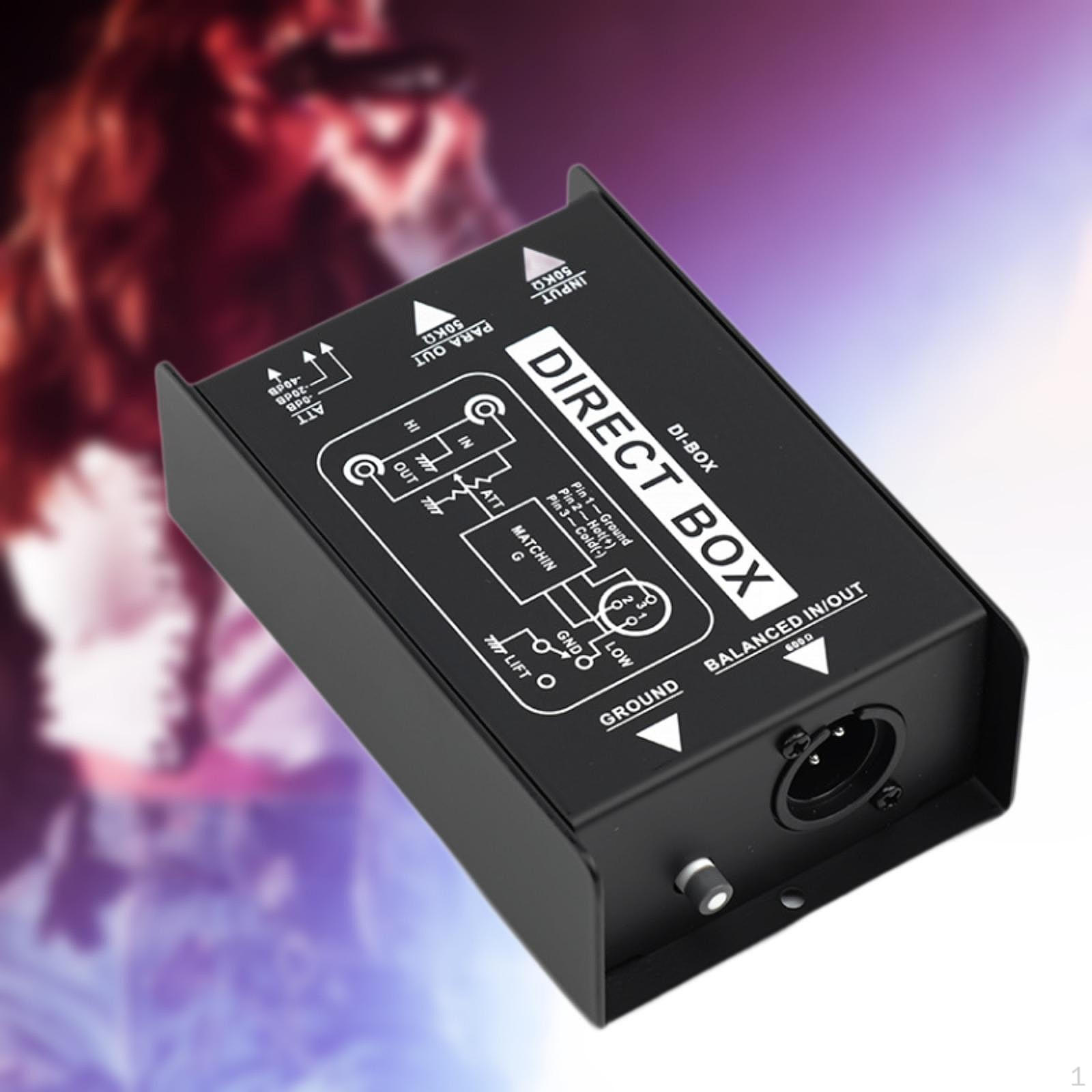 Passive Guitar Bass Di Unit for Audio Engineers Professionals Musicians