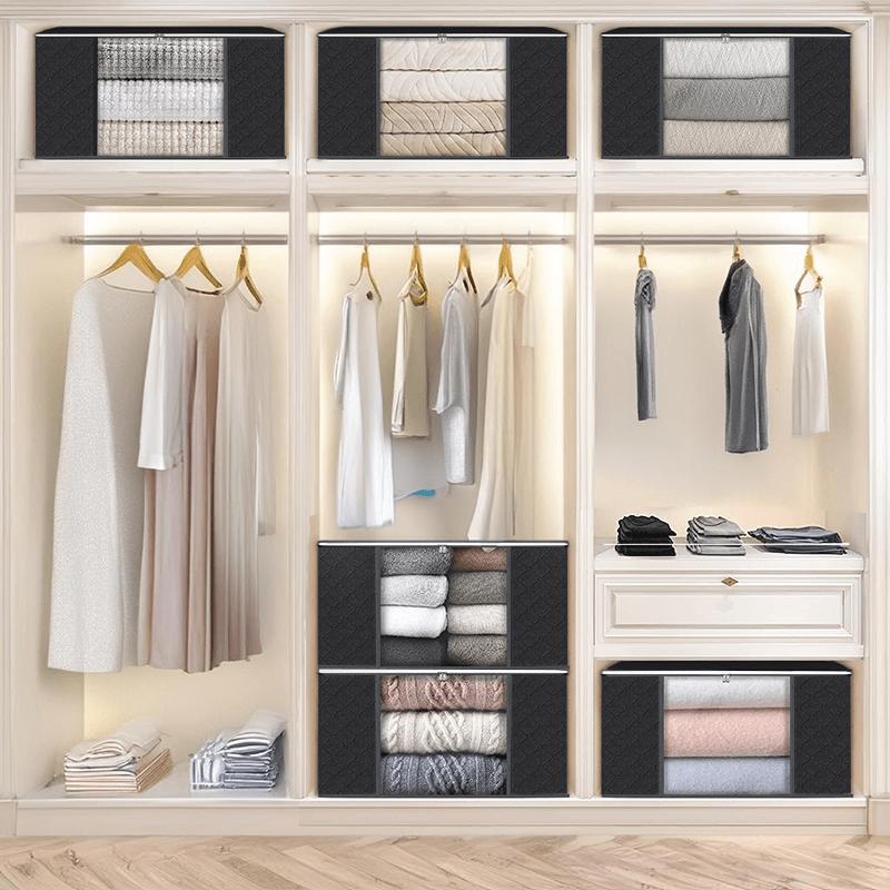 Förvaringslåda i tyg med stor kapacitet, vikbar - Slitstarka, hopfällbara organiseringsväskor för förvaring av kläder, filtar och sängkläder