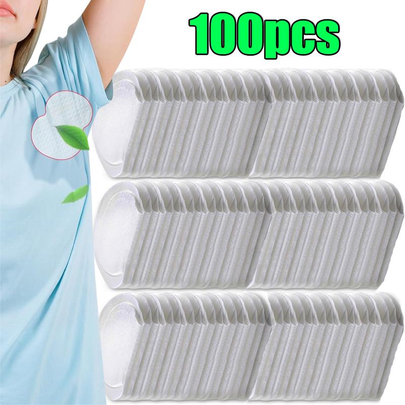 100/500pcs Unisex Summer Sweat Pads Deodorants Underarm Anti Perspiration Sweat Pads Disposable Armpit Absorb Useful Shield Pads