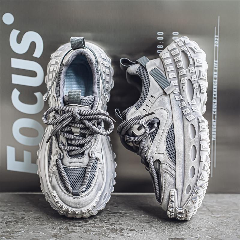 

Модные мужские кроссовки, модные массивные кроссовки, мужская повседневная обувь, увеличивающая рост, спортивная обувь на толстой подошве, мужские кроссовки Zapatillas Hombre 44 серый