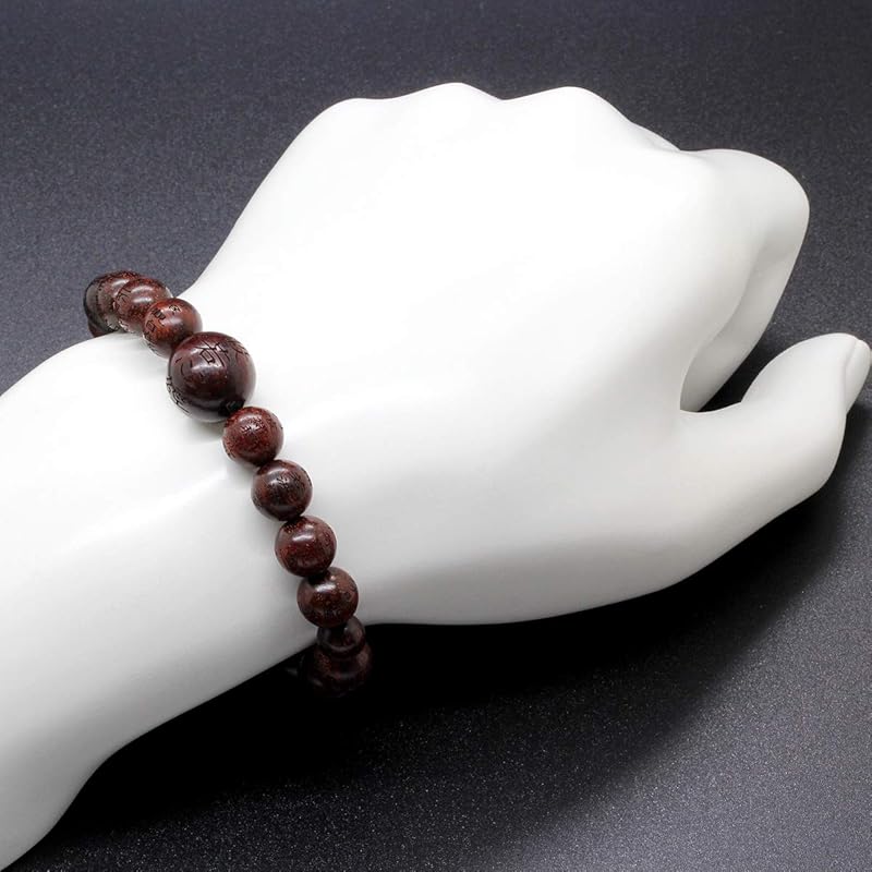 [Shiki] Heart Sutra Rosewood (Shitan) prayer beads bracelet amulet talisman amulet natural wood [b625]