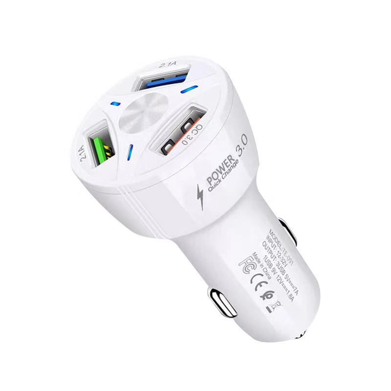 

Автомобильное зарядное устройство 4 Usb Qc 3,0 Адаптер быстрой зарядки для Iphone 12 11 Xs Samsung Xiaomi Huawei Зарядка телефона Быстрое зарядное устройство для мобильного телефона 3 USB