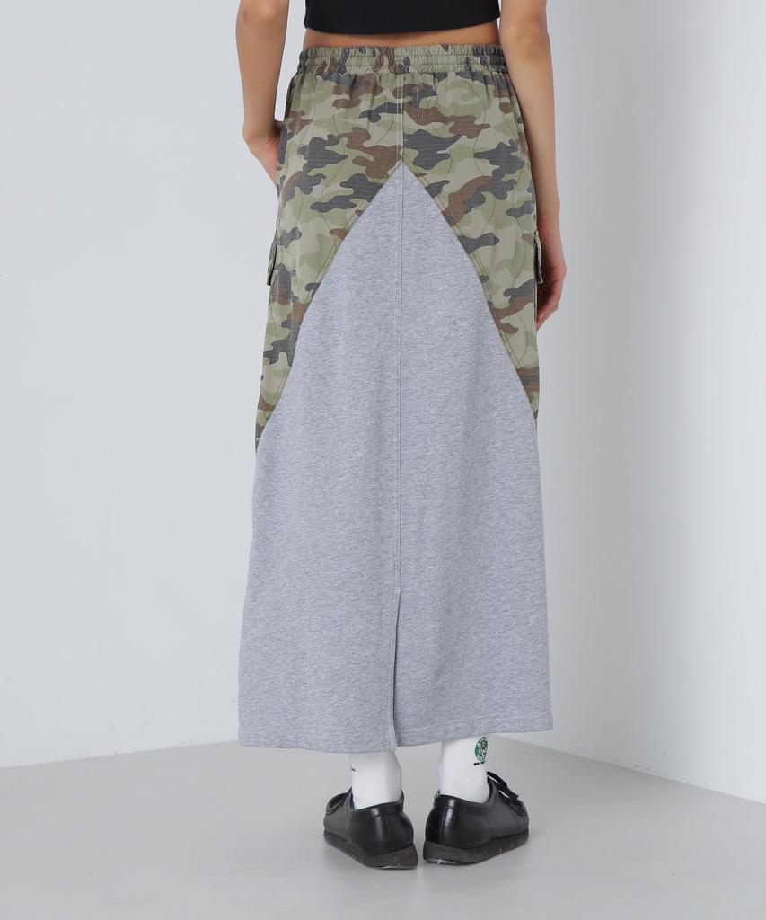 Avirex CROSSOVER RIPSTOP COMBI F SKIRT, Women's, 020, Gray, 783-4216605