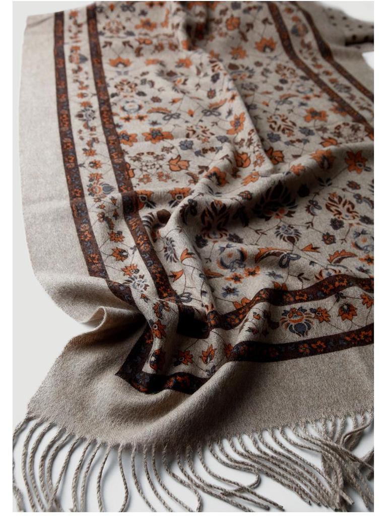 Reversible Cashmere Scarf/Shawl for Women: Thick, Warm, Multi-purpose for Autumn & Winter