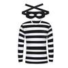 Film Sträfling Dieb Kinder Cosplay Kostüm Bankräuber Verkleidung Zubehör Set Halloween Karneval Party Kleidung Rollenspiel