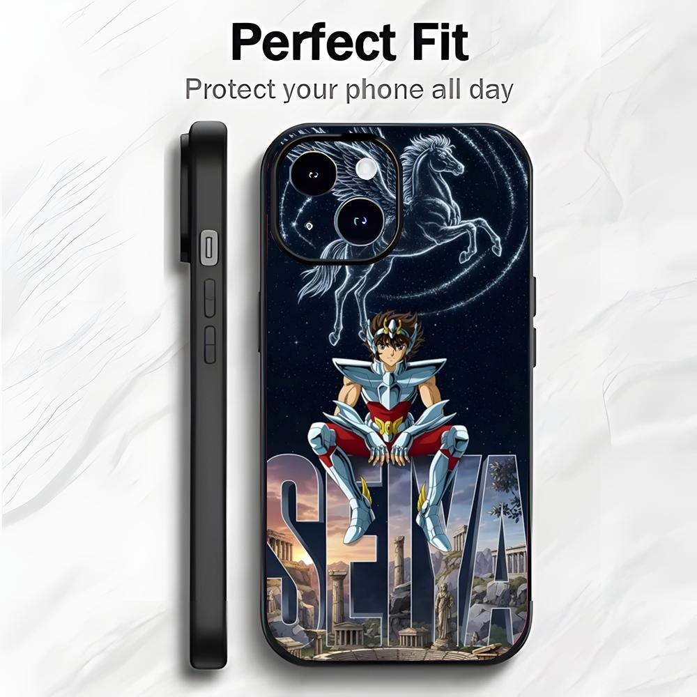Classic Shonen Japanese Anime S-Saint Seiya Phone Case Phone Case Soft Packaging Lightweight For iPhone17 16 15 14 13ProMax